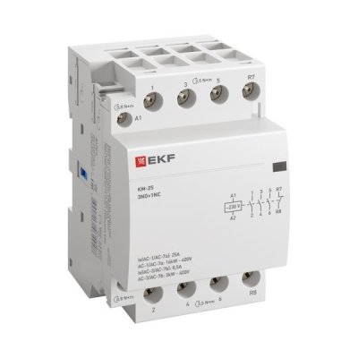 Контактор модульный КМ 25А 3NО+NC (3 мод.) km-3-25-31