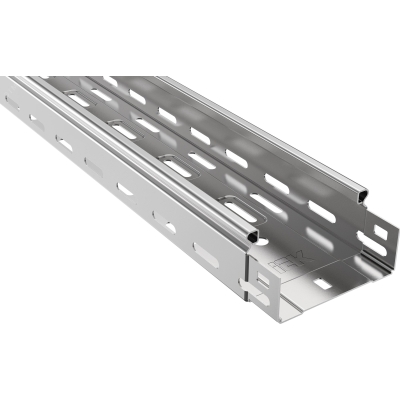 Лоток листовой перфорированный 100х50 сталь 0.7мм CLP10-050-100-3