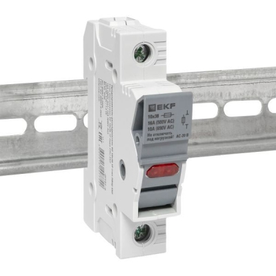 Предохранитель-разъединитель DF 10х38 1Р (тип ПВЦ) EKF