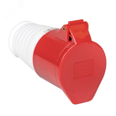 Розетка кабельная 32А 380В 3P+РЕ IP44 (224) ps-224-32-380