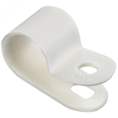 Скоба крепежная 9мм нейлон. бел. (уп.50шт) USK11-09-050-K01