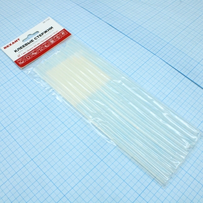 Стержни клеевые 7мм,200мм, 10шт/уп, проз