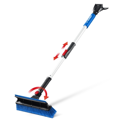 ЗУБР телескопическая щётка с поворотной головой и водосгоном от снега автомобильная, 910-1300 мм, Профессионал (61060-150)